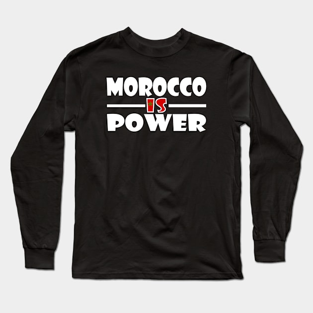 Morocco is power Long Sleeve T-Shirt by Milaino